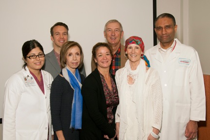 FRONT ROW: Dr. Alpa Nick, Madeline Bunch, Mindy White, Susan Poorman Blackie
BACK ROW: Buck Dodson, Gary Blackie, Dr. Anil Sood